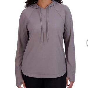 SAGE Women's Lightweight Hoodie, Long Sleeve, Gray - Size Medium NWT
